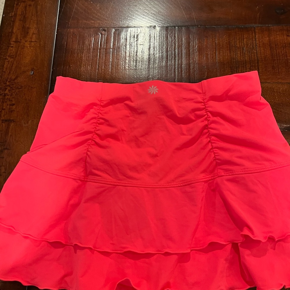 Active Ruffle swim skirt- orange